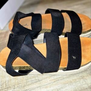 Black Strappy Sandals